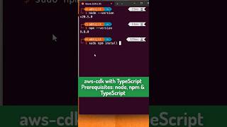 How to install AWS CDK to work in TypeScript [upl. by Tressa]