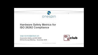 Hardware Safety Metrics for ISO 26262 Compliance [upl. by Menis]