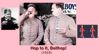 Hop to It Bellhop 1923 Oliver Hardy Comedy Short [upl. by Nairad]