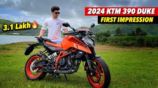 2024 KTM 390 Duke New Model  First Impression [upl. by Halbert440]