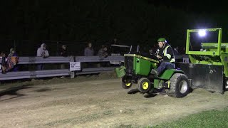 Epic battle in Blyth Stock altered 1050lb garden tractor pull [upl. by Mcallister]