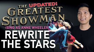 Rewrite The Stars Zac Efron Part Only  Karaoke UPDATED  The Greatest Showman [upl. by Ahsiam]