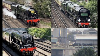 Best of Steam Trains on UK Mainline 2024 [upl. by Mathilde]