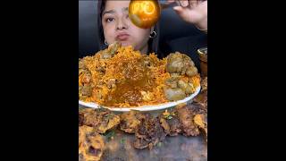 CHICKEN KALEJI BIRYANI WITH CRISPY CHICKEN KALEJI PAKODA WITH SPICY EXTRA GRAVY AND RAITA  MUKBANG [upl. by Arem824]