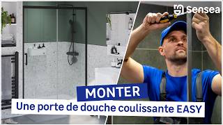 🛠 TUTO  Comment monter une porte de douche coulissante EASY [upl. by Proudman]