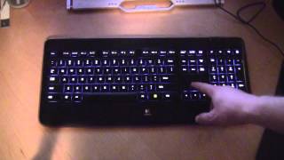 Logitech K800 Wireless Illuminated Keyboard in Action [upl. by Niram]