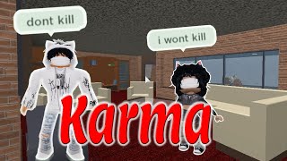 Teamers Get KARMA Twice  Murder Mystery 2 [upl. by Anayik]