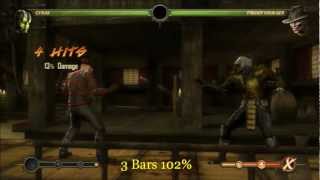 MK9 Cyrax 100 Combos [upl. by Lucie]