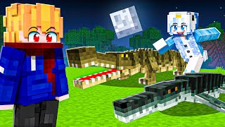 REVIVEMOS OS MONSTROS DO RIO NO MINECRAFT DINOSSAUROS [upl. by Siddon]