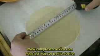 Maquina manual tortillas harina [upl. by Ppilihp]