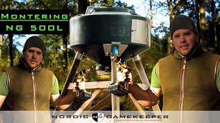 Montering av 5001000 L foderautomat från Nordic Gamekeeper [upl. by Radman]