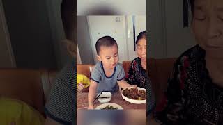 Grandsons Show Remarkable Filial Piety to Grandma at Mealtime 🥹❤️ [upl. by Jenkel]