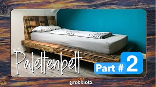 Ich baue ein Palettenbett 🛏 Part 2 [upl. by Lyrret]