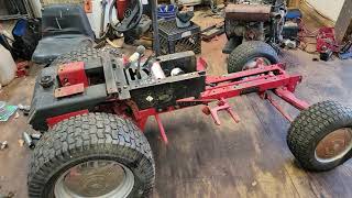 416 520 8 speed wheel horse mud mower build update [upl. by Yar]