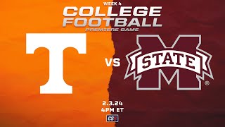 RFL College Series 6 24 Tennessee vs 10 Mississippi St Week 4  Premiere Game  NCAA Football 24 [upl. by Noiz]