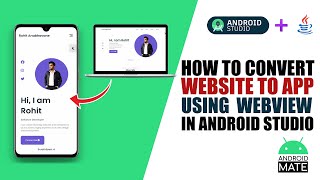 How to convert website into an Android App using WebView in Android Studio 🔥 [upl. by Ezekiel]