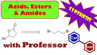 Lactone Synthesis Problem from dibromopropane Organic Chemistry Help Tutorial ester amide [upl. by Enahc212]