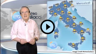 Previsioni meteo per mercoledì 4 settembre Tanti temporali [upl. by Ailadi]