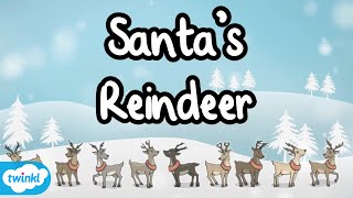 What are the Names of Santa’s Reindeer  Names of all Santa’s Reindeer [upl. by Medora]