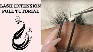 Eyelash Extensions 101  Full Tutorial on Application [upl. by Gniy]