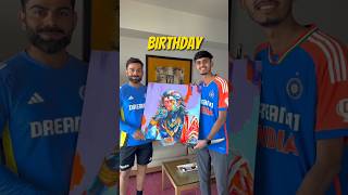 Virat Kohli Ko Birthday पर Mili Hanuman Ji Ki Painting GIFT में  Virat Viral Video shorts [upl. by Enyak]