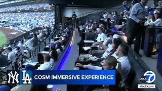 Dodger fans immersed in World Series at new venue Cosm [upl. by Freida]