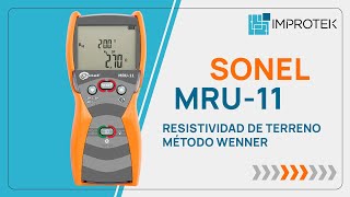 SONEL MRU11  Resistividad de Terreno Método Wenner [upl. by Gene]