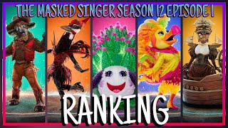 Ranking  The Masked Singer Season 12 Episode 1 [upl. by Yorick317]