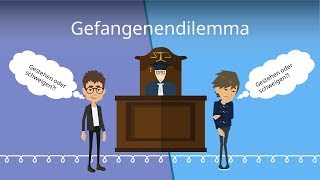 Spieltheorie  Das Gefangenendilemma mit Beispiel erklärt [upl. by Jocelyne]