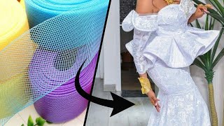 How to Properly Attach Crinoline to flare Easiest and Neatest Way [upl. by Nirol]