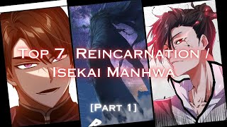 Top 7 🍀 Reincarnation 🚛 Isekai Manhwa with OP MC Part1 [upl. by Anasor]