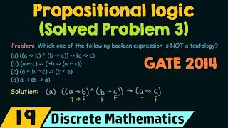 Propositional Logic Solved Problem 3 [upl. by Drewett580]