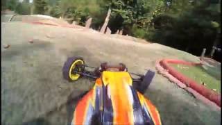 On Board GoPro 110 2wd Rc Buggy  Club MAC Track [upl. by Ahsinak]