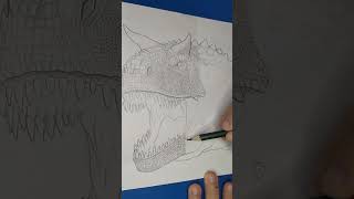 Drawing the Disney Carnotaurus  Desenhando Dinossauro Carnotauro  shorts tiktok artchallenge [upl. by Saito353]