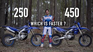 WR450F vs WR250F Which is faster [upl. by Falcone]