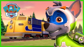 Mighty Pups Fix the Train Tracks  PAW Patrol Episode  Cartoons for Kids [upl. by Kralc]