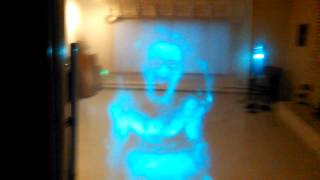 RasPi Motion Activated Transparent Screaming Ghost [upl. by Adnovaj196]