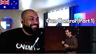 American Reacts  Jim Jefferies  Gun Control Part 1 from BARE  Netflix Special [upl. by Averi]