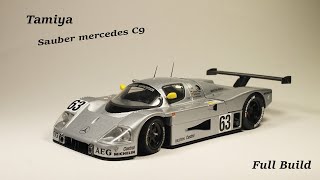 Tamiya 1989 Mercedes Sauber c9 124 scale full model build [upl. by Christina668]