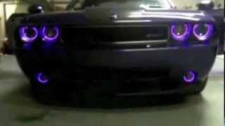 Dodge Challenger Plum Crazy Purple SRT8 Custom UV Lighting Installation by AAC [upl. by Moyer143]