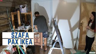 Montaż przesuwnej szafy PAXHasvik z Ikea [upl. by Pubilis]