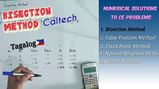 BISECTION METHOD Numerical Analysis Caltech Tagalog🇵🇭 [upl. by Jessamine]