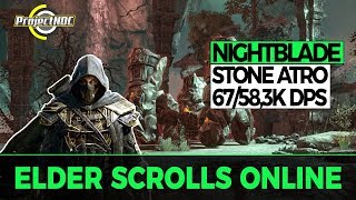 ESO  Foundation Stone Atronach 669583K DPS Stamina Nightblade Clockwork City [upl. by Yrrol]