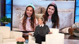 Sophia Grace amp Rosie Wish Ellen Happy Birthday [upl. by Enelie]