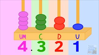 Descomposición de números para niños de hasta 4 cifras Video de Peques Aprenden Jugando [upl. by Lytle657]