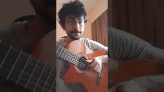 Simple Fingerpicking Exercise B Major 7 chord lesson [upl. by Ikkiv]