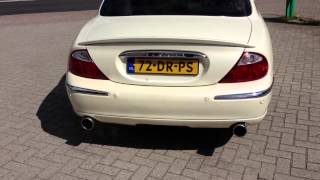 Jaguar met Crooke Tuning uitlaat geluid revving [upl. by Sredna62]