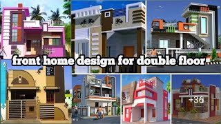 front home design for double floor  latest elevation designs elevation design for 2 floor building [upl. by Jankey]