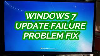 Windows 7 Update Failure  Failure Configuration  Reverting Changes  Fix  without Data Loss [upl. by Armanda684]