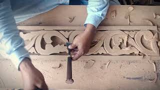 amazing design 🪵 wood carving hand working design [upl. by Melinde]